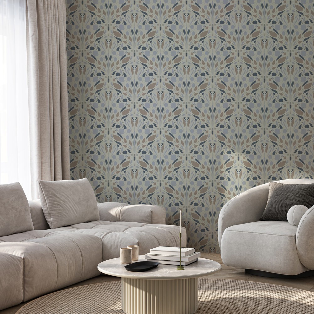 Picture of Leaves and Scallops big in Green - 1033001-03